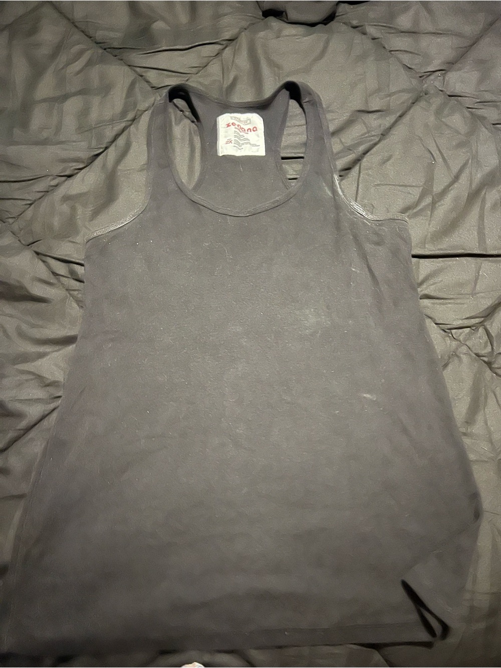 Zenana Outfitters Black Racerback Tank